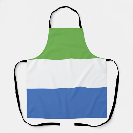 Tablier drapeau de la Sierra Leone (Recto)