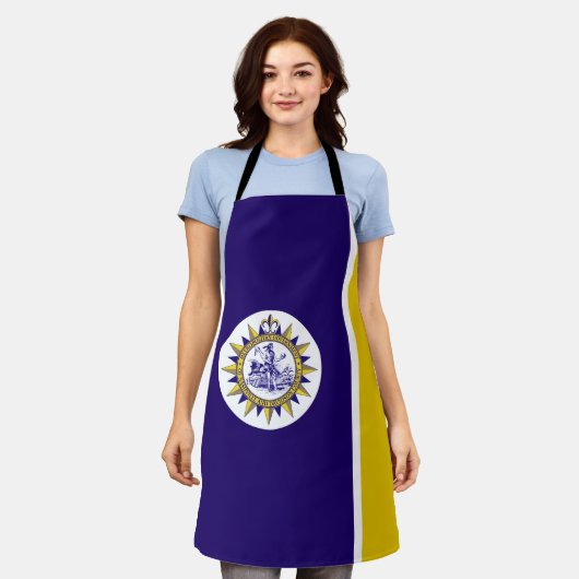 Tablier Drapeau de la ville de Nashville Apron (Porté)