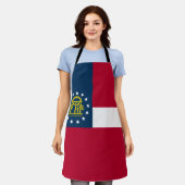 Tablier Drapeau de l'État de Géorgie (Porté)