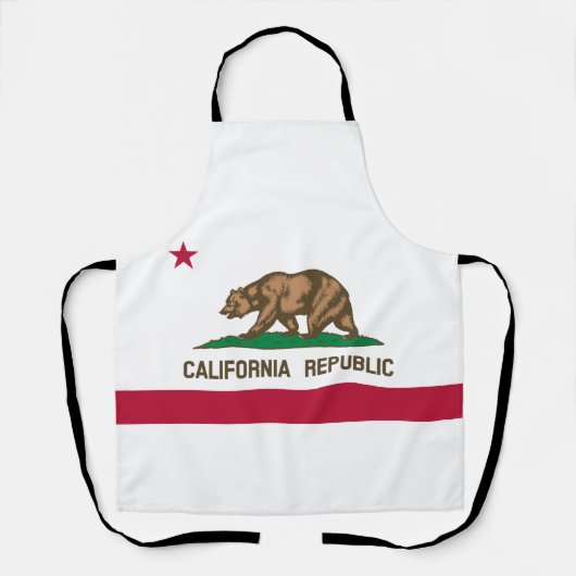 Tablier Drapeau de l'État de la République de Californie (Recto)
