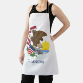 Tablier Drapeau de l'État de l'Illinois (Insitu)