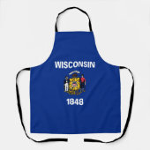 Tablier Drapeau de l'État du Wisconsin (Recto)