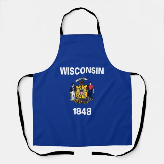 Tablier Drapeau de l'État du Wisconsin (Recto)