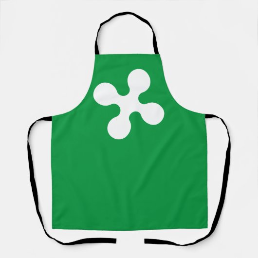 Tablier Drapeau de Lombardie (Italie) (Recto)