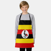 Tablier Drapeau de l'Ouganda (Porté)