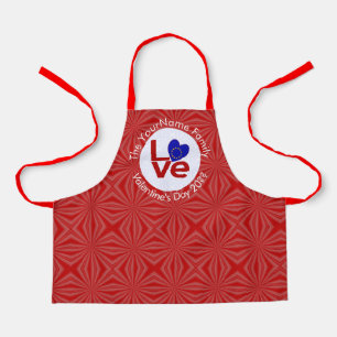 Tablier Drapeau de l'Union européenne Rouge LOVE Personnal