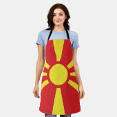 Tablier Drapeau de Macédoine du Nord (Porté)