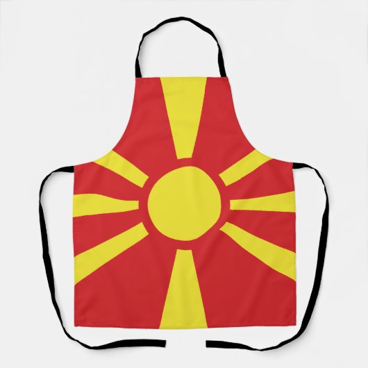 Tablier Drapeau de Macédoine du Nord (Recto)