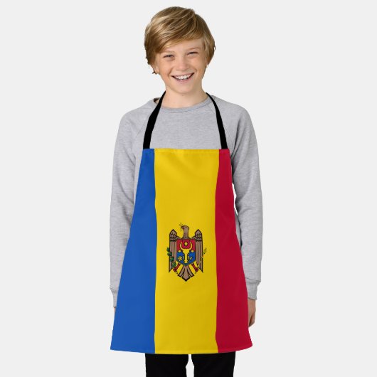 Tablier Drapeau de Moldova (Porté)