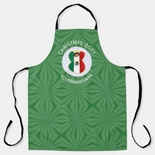 Tablier Drapeau de Noël ange mexicain personnalisé