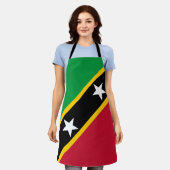 Tablier Drapeau de Saint-Christophe-et-Niévès (Porté)