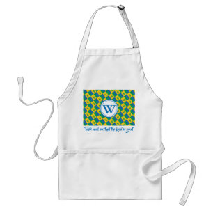 Tablier DRAPEAU DE SAINT-VINCENT   Monogramme   Écriture S