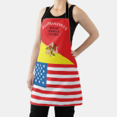 Tablier Drapeau de Sicile Drapeau de l'Amérique Customisé (Insitu)