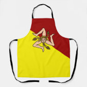 Tablier Drapeau de Sicile (Italie) (Recto)