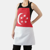 Tablier Drapeau de Singapour (Insitu)