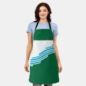 Tablier Drapeau de Spokane, Washington (Porté)