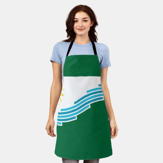 Tablier Drapeau de Spokane, Washington (Porté)