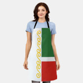 Tablier Drapeau de Tchétchénie (Porté)