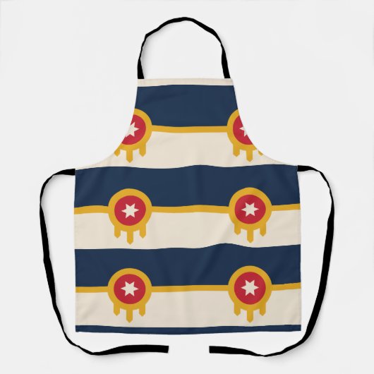 Tablier Drapeau de Tulsa, Oklahoma (Recto)