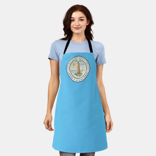 Tablier Drapeau de Virginia Beach City Apron (Porté)