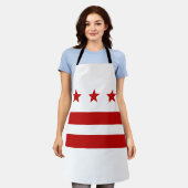 Tablier Drapeau de Washington D.C. Apron (Porté)