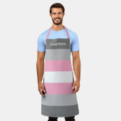 Tablier Drapeau demifille monogrammé (Porté)