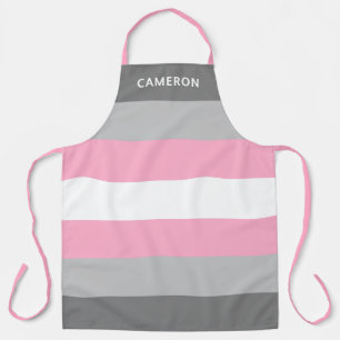 Tablier Drapeau demifille monogrammé