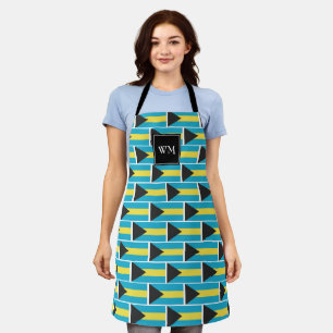 Tablier Drapeau des BAHAMAS   Monogramme   Bahamien