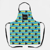 Tablier Drapeau des BAHAMAS | Monogramme | Bahamien (Recto)