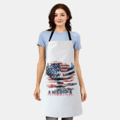 Tablier Drapeau des États-Unis. Amérique (Porté)
