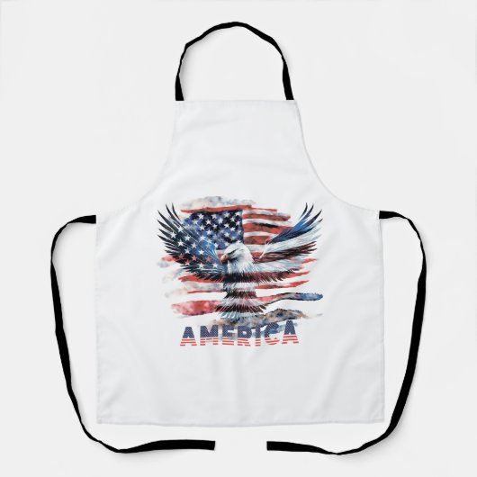Tablier Drapeau des États-Unis. Amérique (Recto)