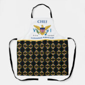 Tablier Drapeau des îles Vierges américaines St. Croix USV (Recto)