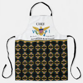 Tablier Drapeau des îles Vierges américaines St. Croix USV (Recto)