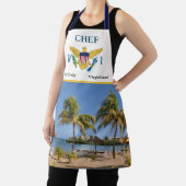 Tablier Drapeau des îles Vierges américaines Ste Croix Bea (Insitu)