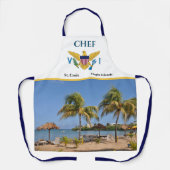 Tablier Drapeau des îles Vierges américaines Ste Croix Bea (Recto)