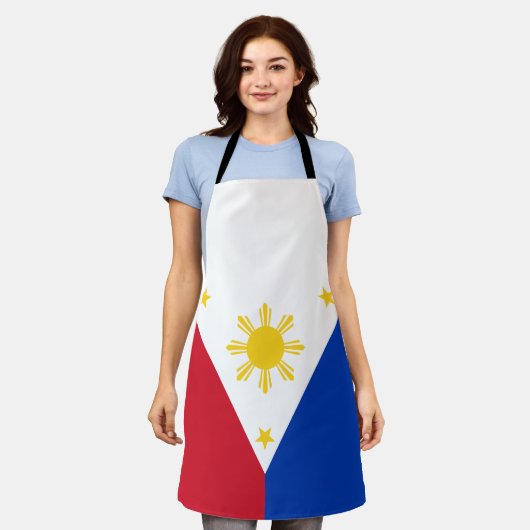 Tablier Drapeau des Philippines (Porté)