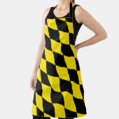 Tablier Drapeau diamant de Bavière noire et jaune Motif (Insitu)