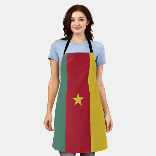 Tablier drapeau du Cameroun (Porté)
