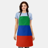 Tablier Drapeau du Daghestan (Porté)