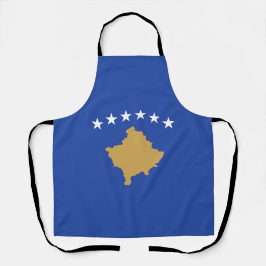 Tablier Drapeau du Kosovo (Recto)
