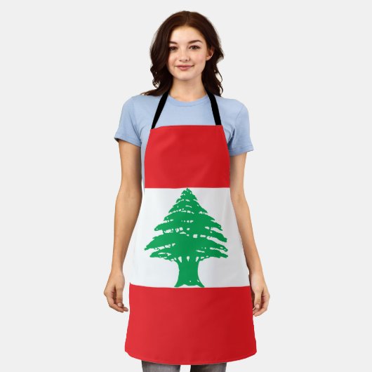 Tablier Drapeau du Liban (Porté)