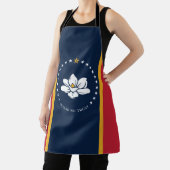 Tablier Drapeau du Mississippi - Nouveau Drapeau de Magnol (Insitu)