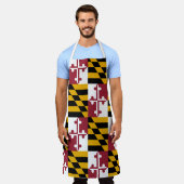 Tablier Drapeau du Motif du Maryland (Porté)
