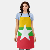 Tablier Drapeau du Myanmar (Porté)