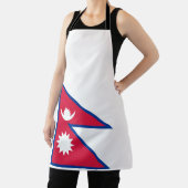 Tablier Drapeau du Népal (Insitu)