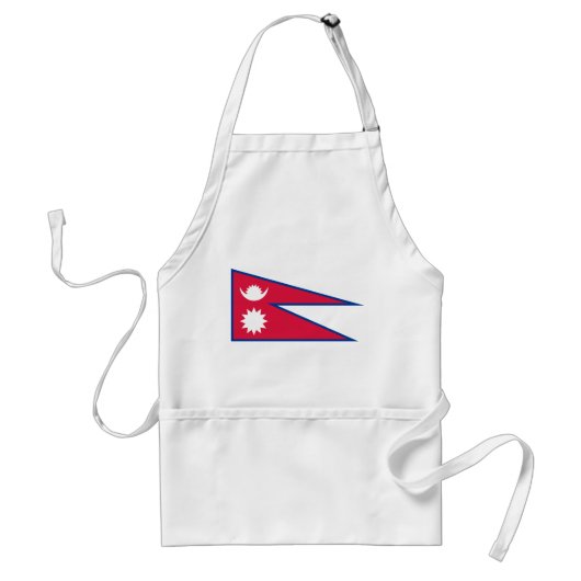 Tablier Drapeau du Népal (Devant)