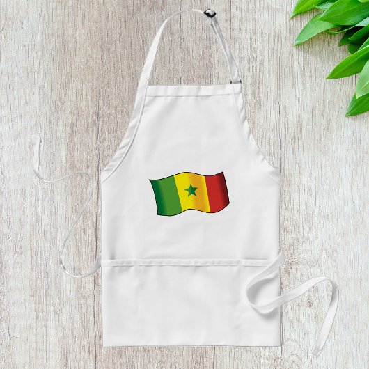 Tablier Drapeau du Sénégal Fierté sénégalaise Vert Jaune R