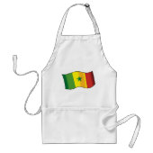 Tablier Drapeau du Sénégal Fierté sénégalaise Vert Jaune R (Devant)