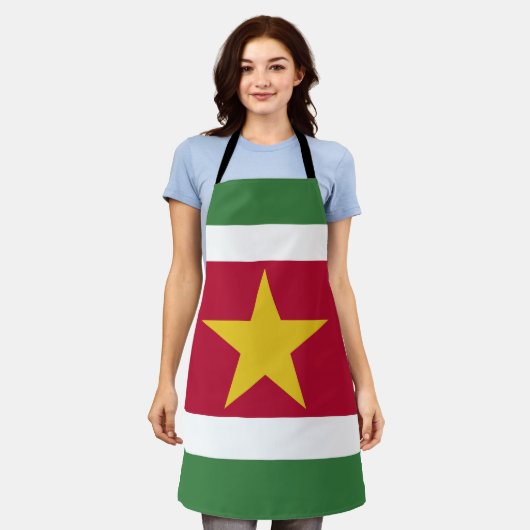 Tablier drapeau du Suriname (Porté)