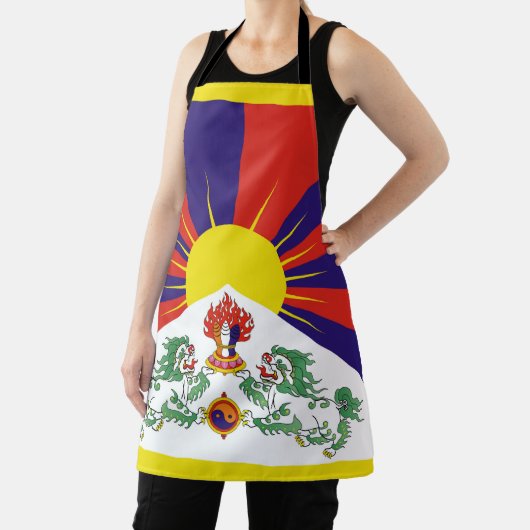 Tablier Drapeau du Tibet libre (Insitu)